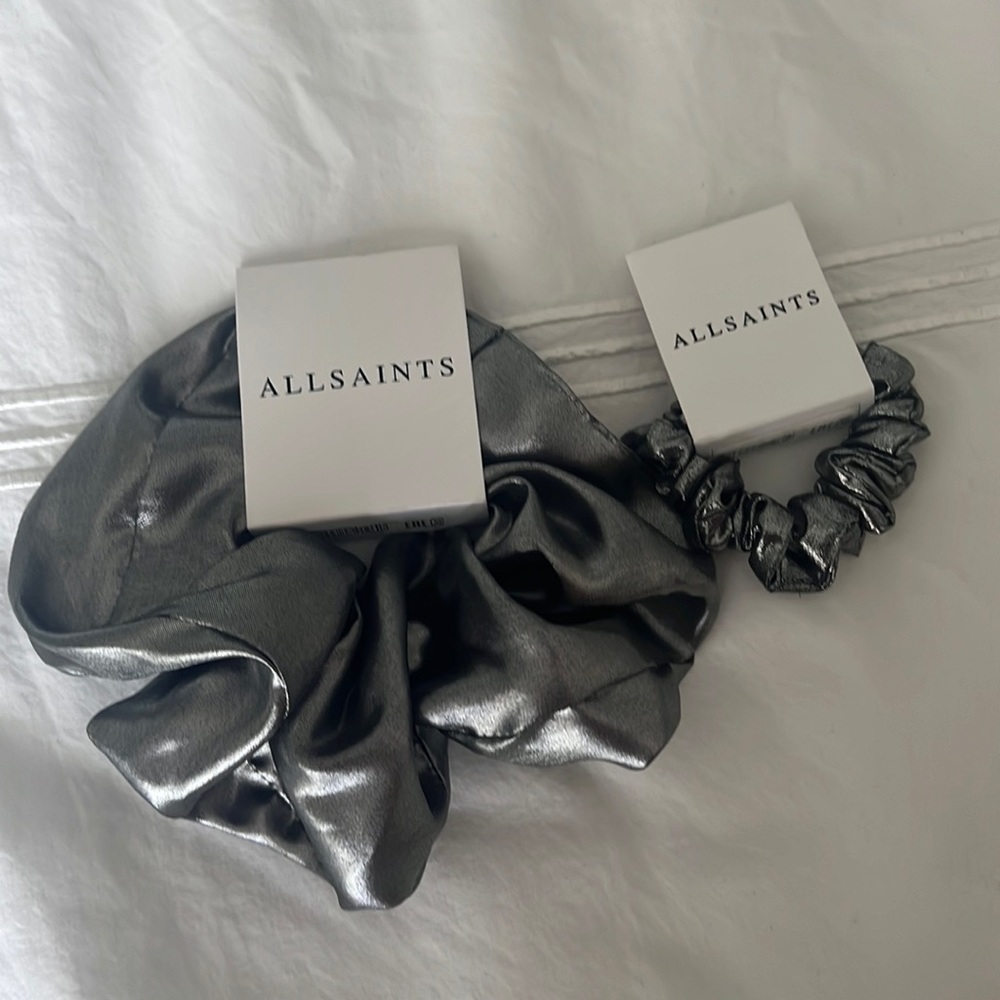NEW All Saints - set of hair scrunchies